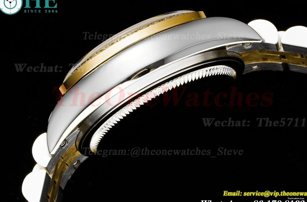 White SS TWS NH05 Dia Datejust 28mm Ladies Dial YG 0415